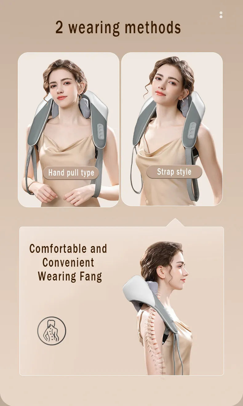 Electric shawl U-shaped pillow Neck And Back Massager